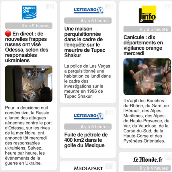 French media feed.
