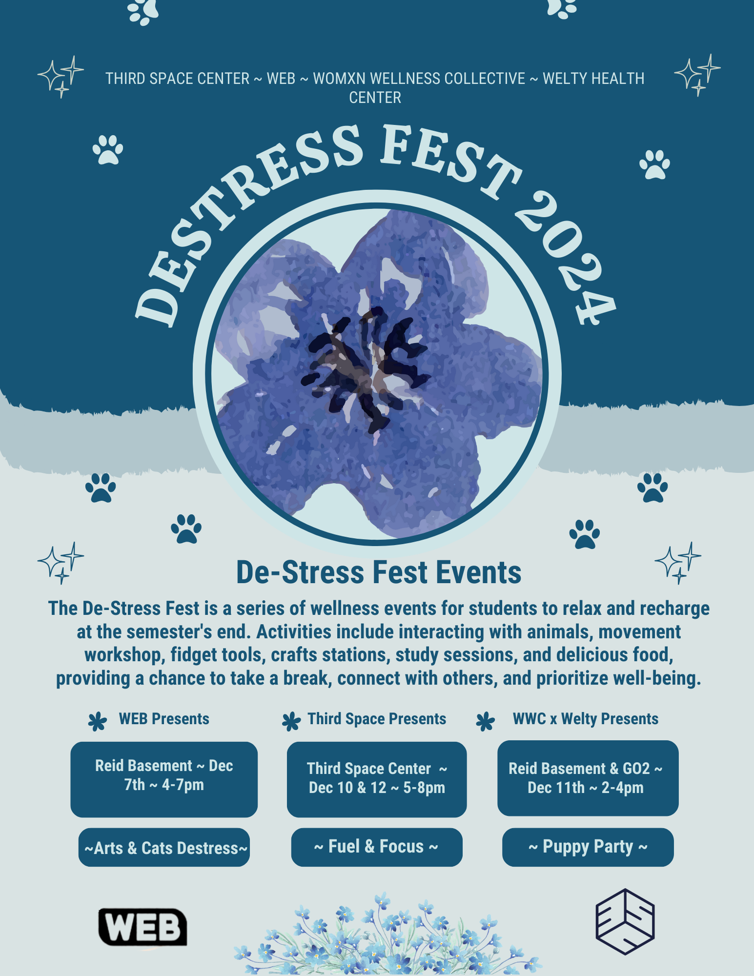 De-Stress Fest poster