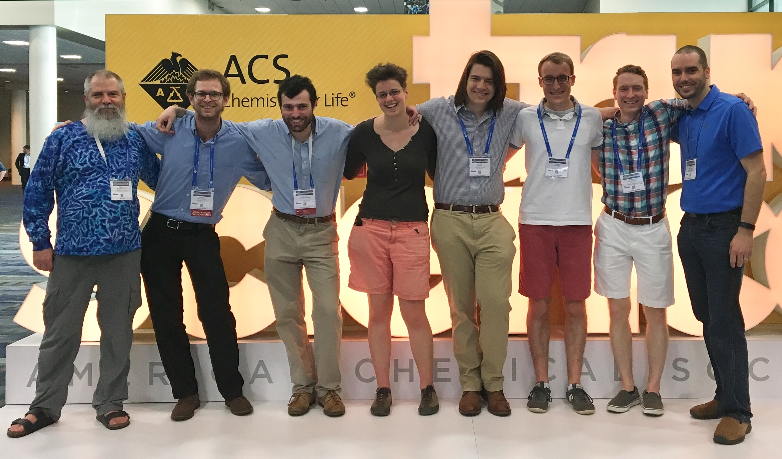 Whitman Chemistry students and faculty at the 2018 ACS Meeting in New Orleans