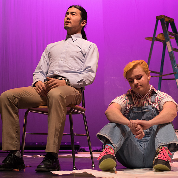 Student in a one act play at Harper Joy Theatre