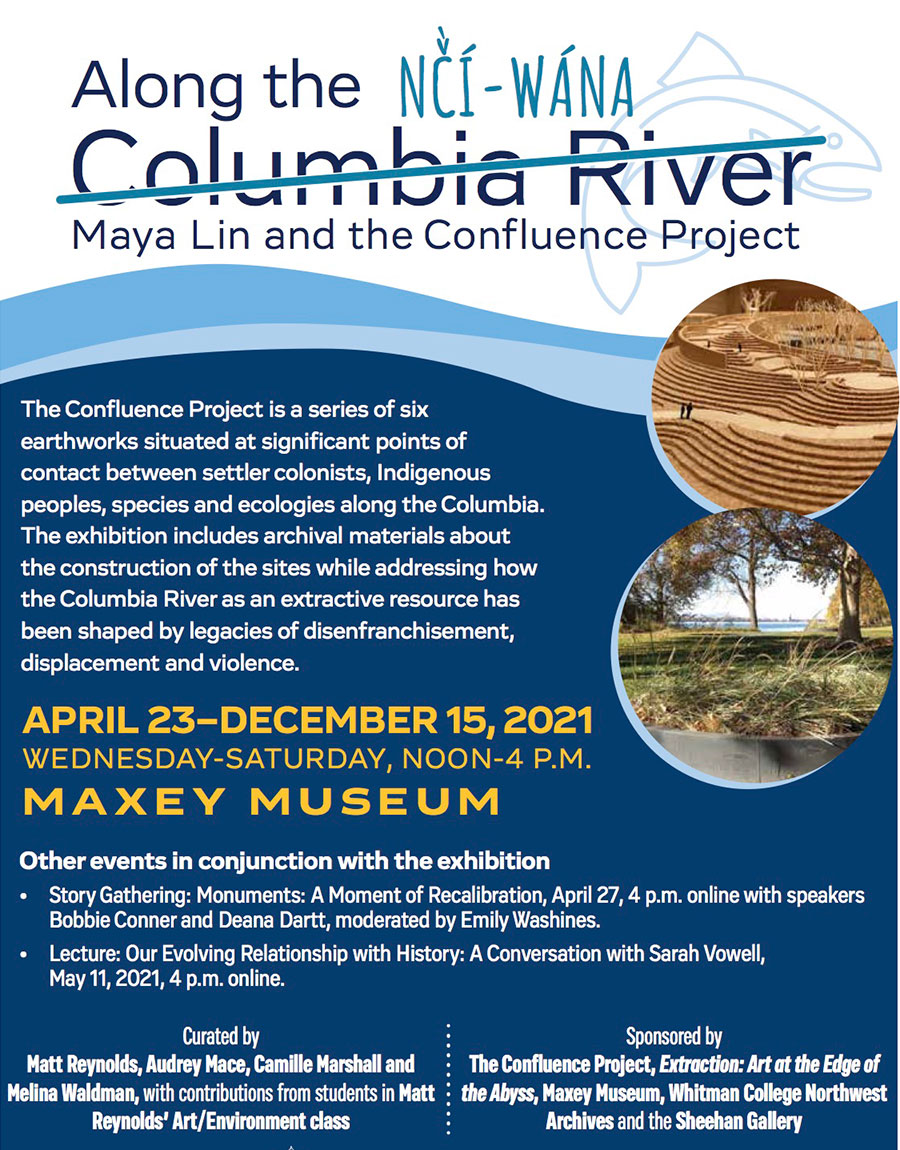 Along the Nci-Wana Columbia River exhibit poster