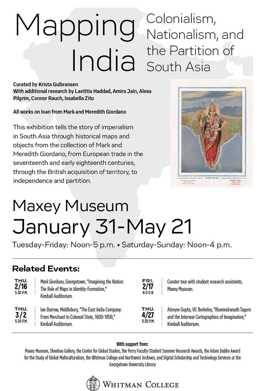 Mapping India exhibition poster