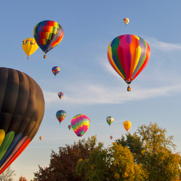 Hot air balloons in Walla Walla