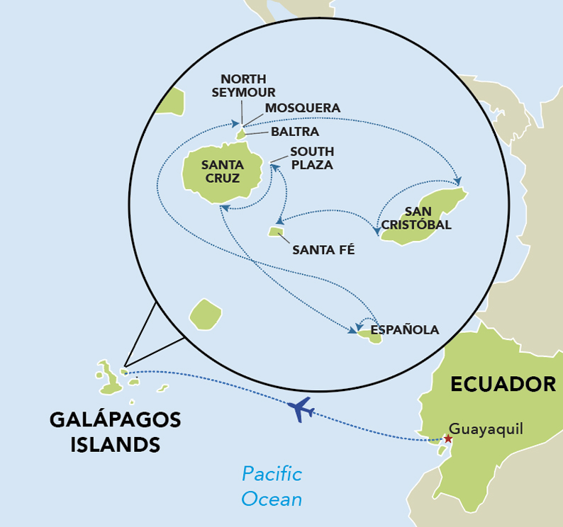 Map Galapagos