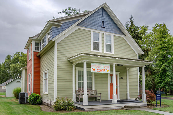 Image of the Community Service Home. Dubbed the COOP.