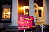 Whitman in China reunion sign