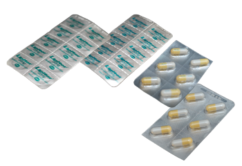 Two different sets of pills