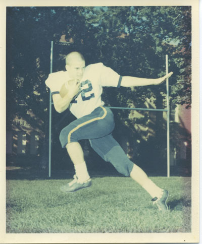 Dirk Benedict playing football