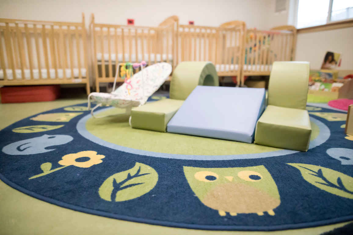 Inside play area at the daycare