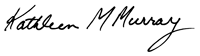 Signature of Whitman College's President Kathleen Murray