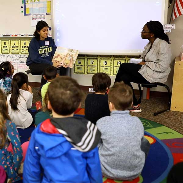 Inside a classroom