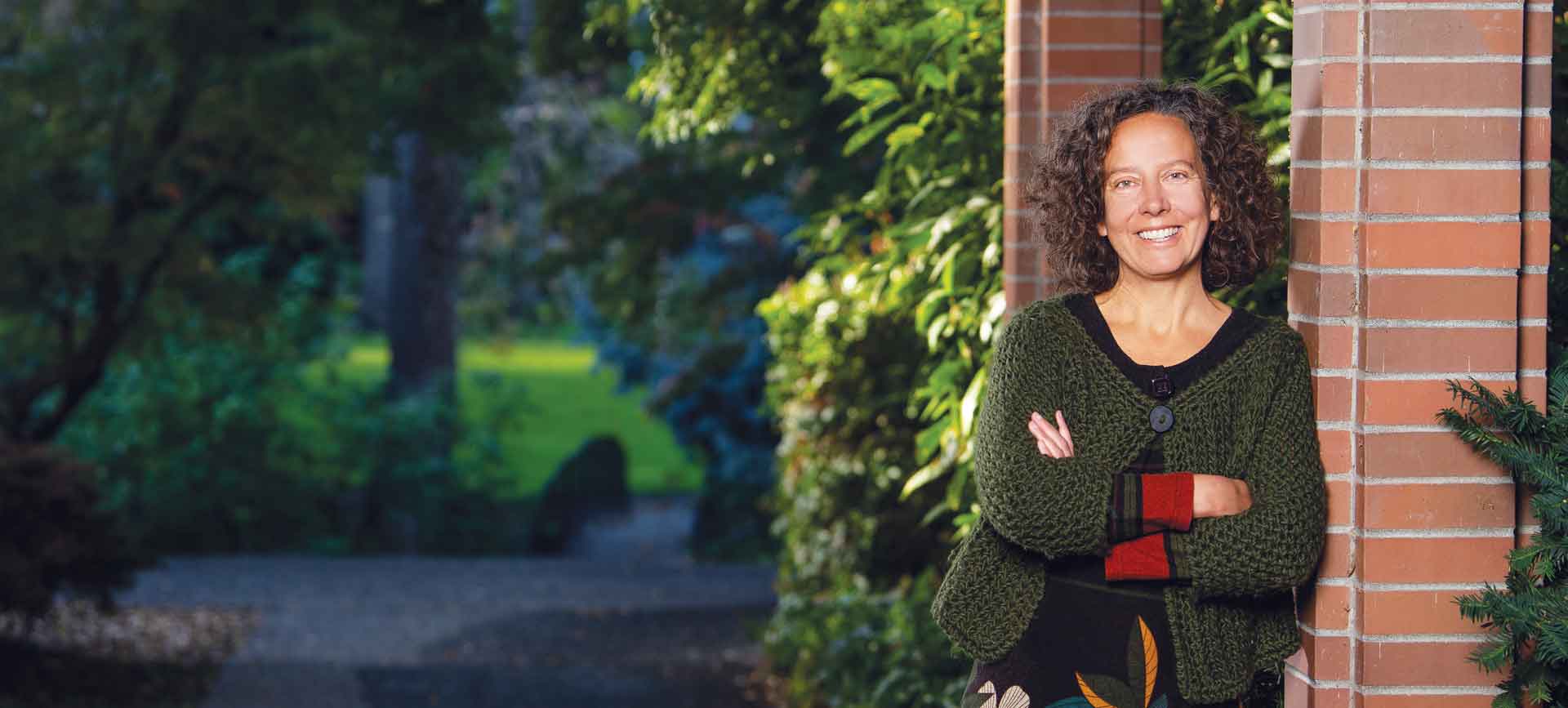 Eunice Blavascunas standing outdoors.