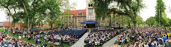 Commencement panorama