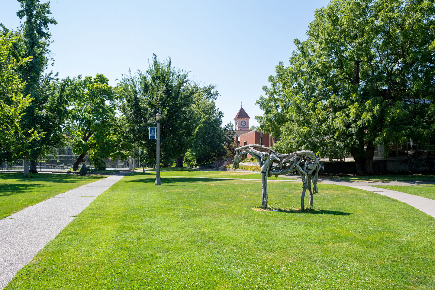 Image of Whitman College campus with Styx.