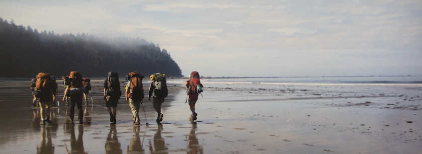 Students backpack along Washington’s Olympic coast in 2012.