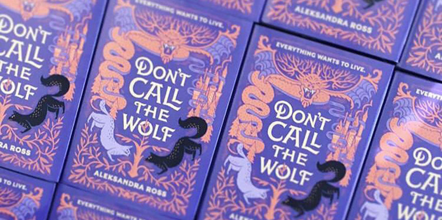 Close up of Book Cover, Don't Call the Wolf