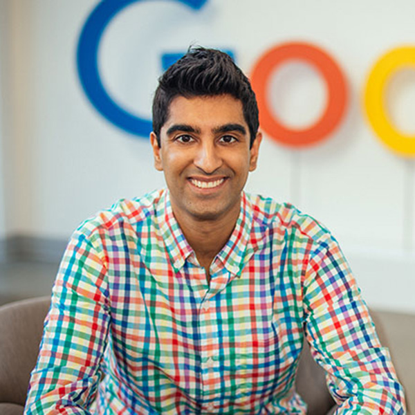 A portrait of Al-Rahim Merali at the Google campus. 