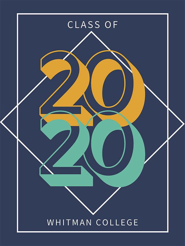 The Class of 2020 banner, designed by Eliza Wyckoff