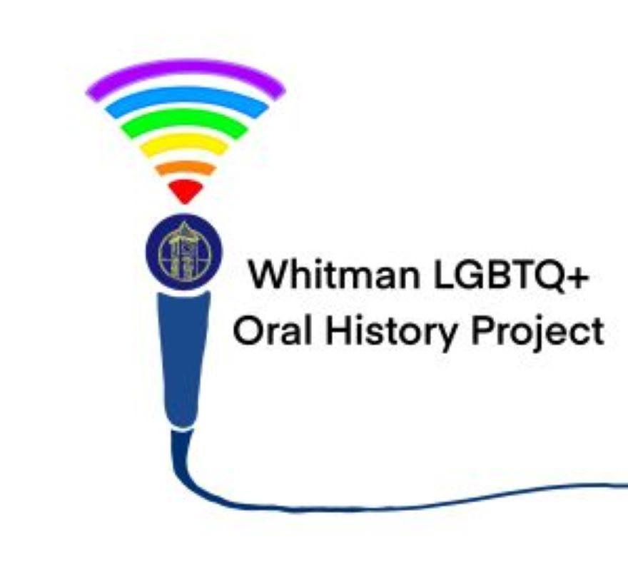 The Whitman LGBTQ+ Oral History Project logo designed by Fi Black.