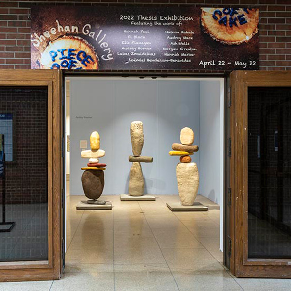 entrance to sheehan gallery exhibit