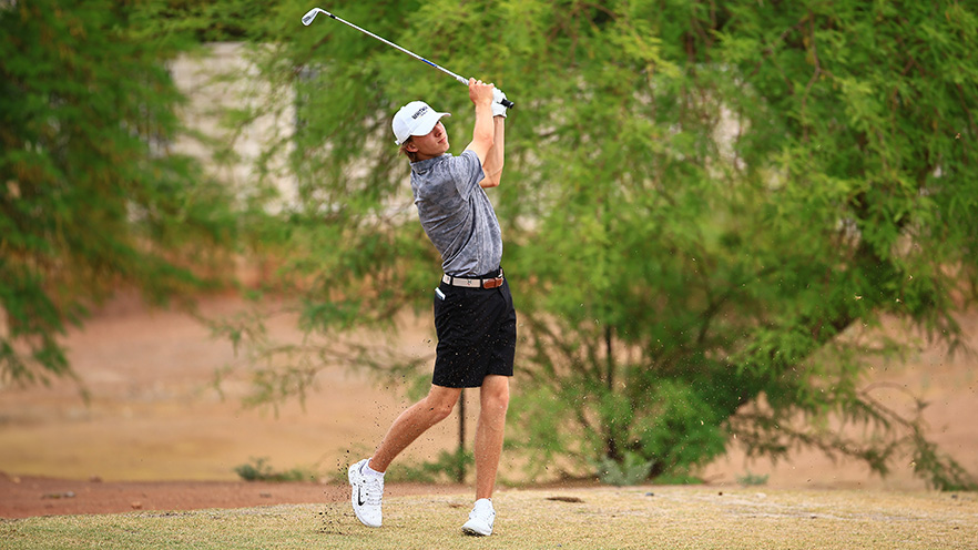 Mason Remington swinging the golf club