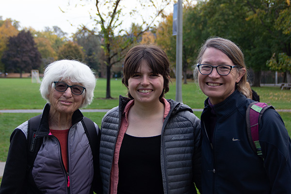 Three generations of Whitman students.