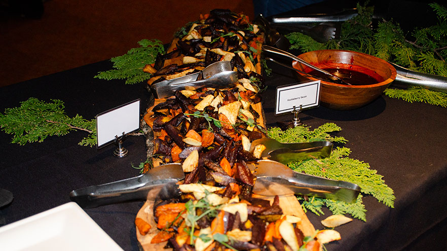 Veggies served in a platter at the First Foods Festival