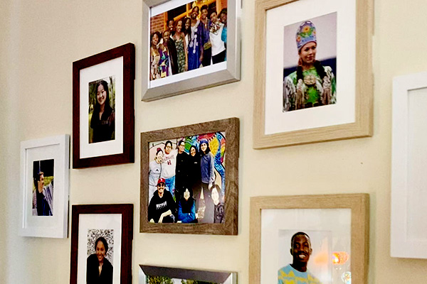 Picture portraits of students being highlighted at the Third Space Center. 